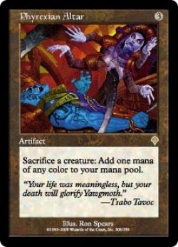 画像1: 【JPN/INV】ファイレクシアの供犠台/Phyrexian Altar