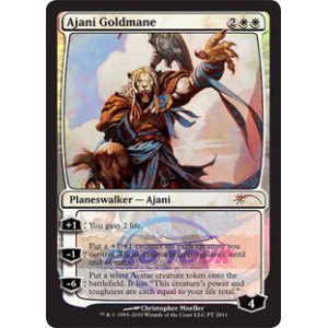 画像: 【JPN/PRM/Foil★】黄金のたてがみのアジャニ/Ajani Goldmane【Pro Tour】