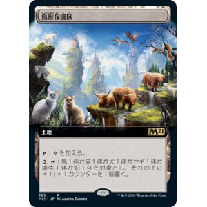 画像: 【JPN/M21-BF/Foil★】鳥獣保護区/Animal Sanctuary 『R』 [土地]【拡張アート】 