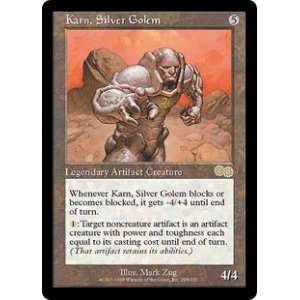 画像: 【JPN/USG】銀のゴーレム、カーン/Karn, Silver Golem【EX-】