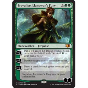 画像: 【ENG/C14】ラノワールの憤激、フレイアリーズ/Freyalise, Llanowar's Fury