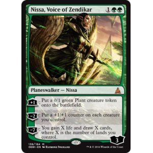 画像: 【ENG/OGW】ゼンディカーの代弁者、ニッサ/Nissa, Voice of Zendikar【EX-】