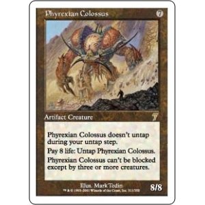 画像: 【JPN/7ED/Foil★】ファイレクシアの巨像/Phyrexian Colossus【EX-】