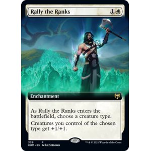 画像: 【ENG/KHM-BF/Foil★】兵員の結集/Rally the Ranks 『R』 [白]【拡張アート】 