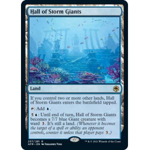 画像: 【ENG/AFR/FOIL★】ストーム・ジャイアントの聖堂/Hall of Storm Giants 『R』 [土地]