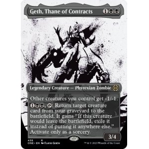 画像: 【ENG/ONE-BF/Foil★】契約の族長、ゲス/Geth, Thane of Contracts [黒] 『R』【S&C・F】