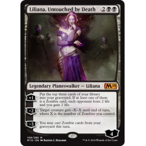 画像: 【ENG/M19】死が触れぬ者、リリアナ/Liliana, Untouched by Death 『M』 [黒]