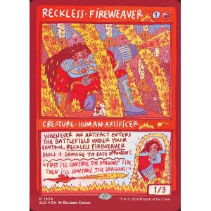 画像: 【ENG/SLD/Foil★】無謀な炎織り/Reckless Fireweaver