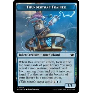 画像: 【ENG/BLB/Foil★】稲妻罠の教練者トークン/Thundertrap Trainer Token