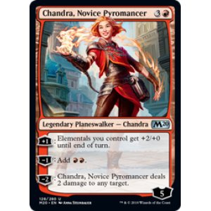 画像: 【ENG/M20/FOIL★】新米紅蓮術師、チャンドラ/Chandra, Novice Pyromancer 『U』 [赤]