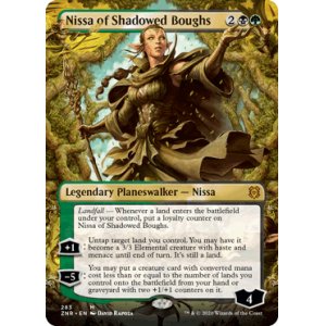 画像: 【ENG/ZNR-BF/Foil★】影さす太枝のニッサ/Nissa of Shadowed Boughs 『M』 [マルチ]【ボーダーレス】