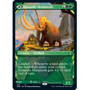 画像: 【ENG/ZNR-BF/Foil★】カザンドゥのマンモス/Kazandu Mammoth 『R』 [緑]【ショーケース】