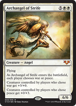 画像1: 【ENG/FtV:Angels/FOIL★】敵対の大天使/Archangel of Strife