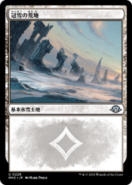 画像1: 【JPN/MH3】冠雪の荒地/Snow-Covered Wastes